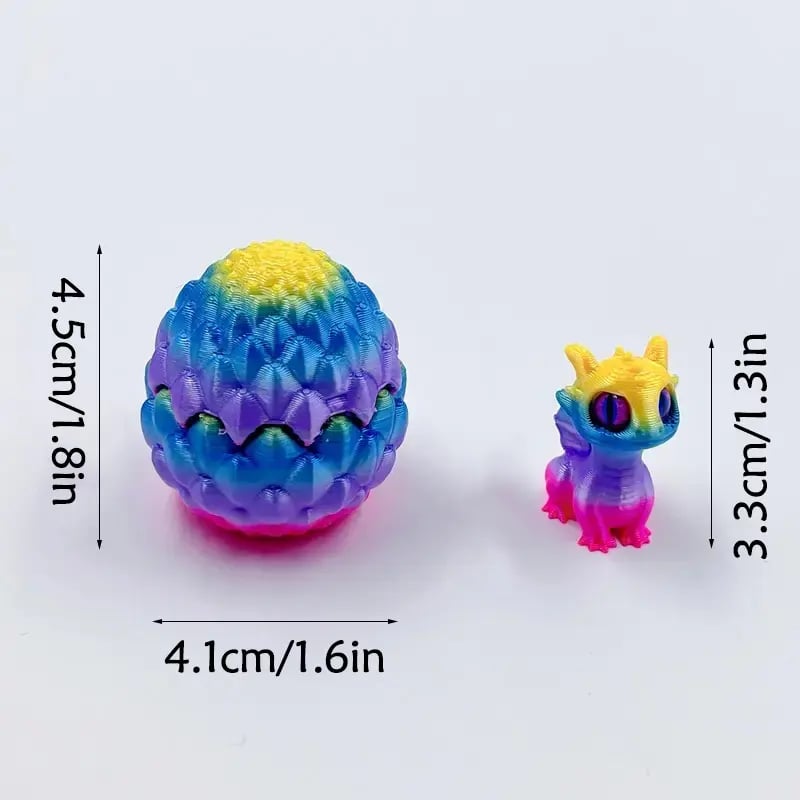 ✨🐉Your Favorite Sky Companions: 10-Piece Random Colors Mini Dragon Egg Set(Includes 10 Eggs & 10 Mini Dragons)