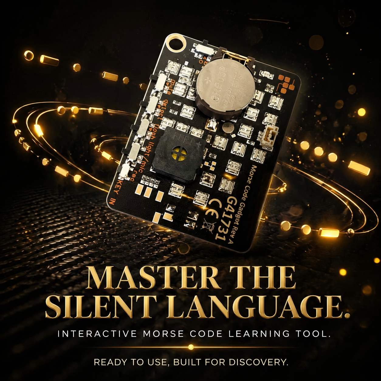 ๐ Morse Code Trainer Card Pro (LED Edition)