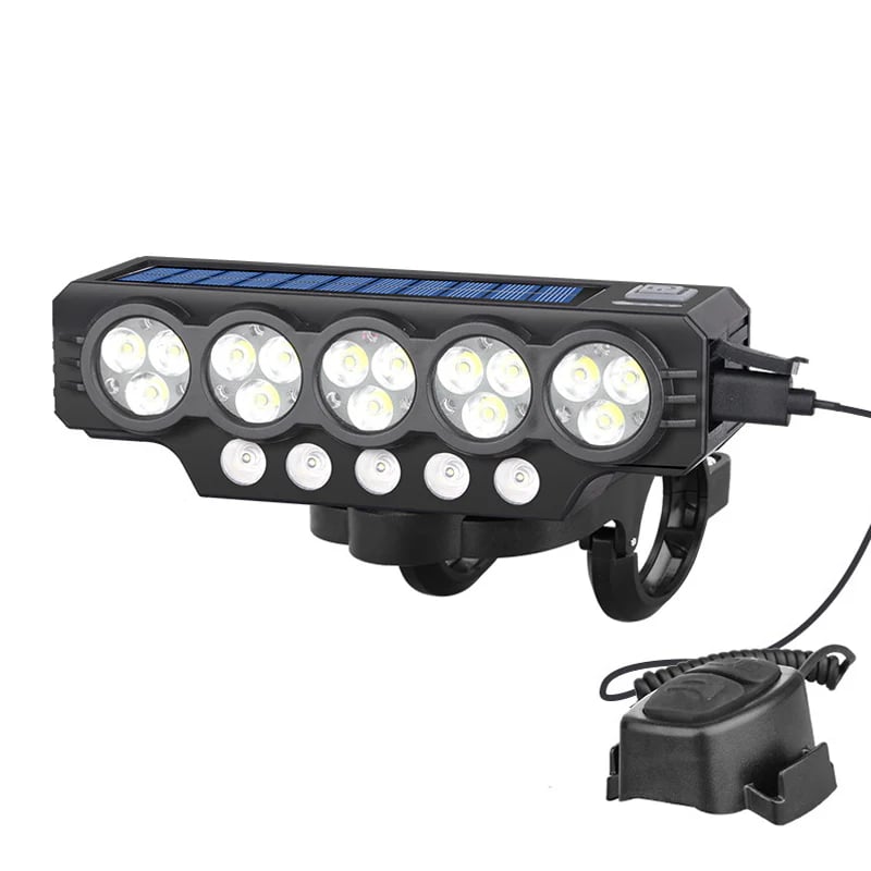 Solar & USB Rechargeable Bicycle Light