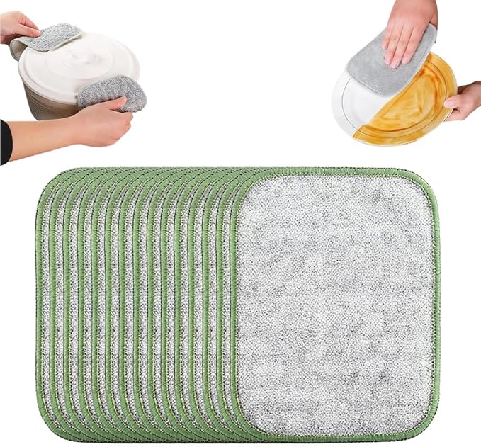 ā”Double-Sided Non-Scratch Scrubber - Steel Wire Cleaning Cloth for Pots, Pans & Cookware