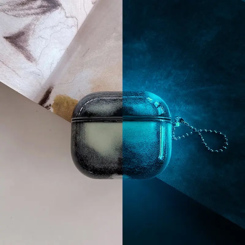 ✨ Luminous Liquid Sand AirPods Case – Durable & Shock-Resistant