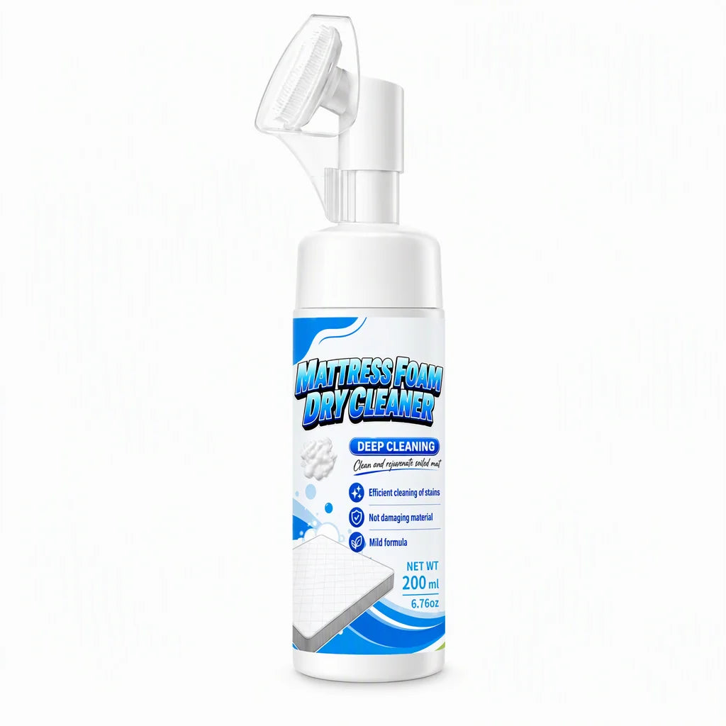 No-rinse Mattress Foam Cleaner | Waterless Dry Cleaning Spray For Mattress, Sofa, Upholstery & Car Seats