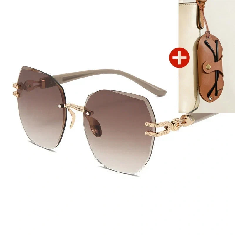 ⏳Time-Limited Special 49% OFF!⏰Statement Rimless Sunglasses
