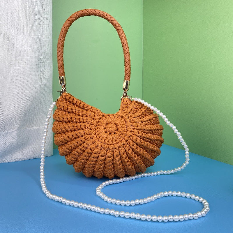 🔥Bohemia Crochet Handwoven Seashell Bag