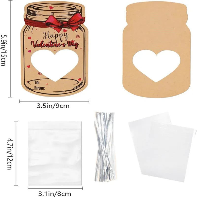 💖🍬Funny Kids Personalised Candy Valentine's Day Cards