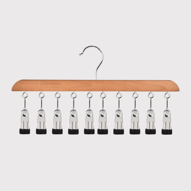 📢📢49% OFF !! ⏰Multi-Clip Wooden Hanger for Closet Organization