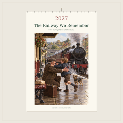 🔥The Railway We Remember - 2027 A4 Wall Calendar