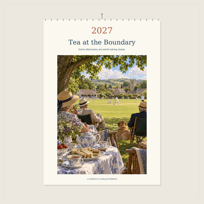 🔥Tea at the Boundary - 2027 A4 Wall Calendar