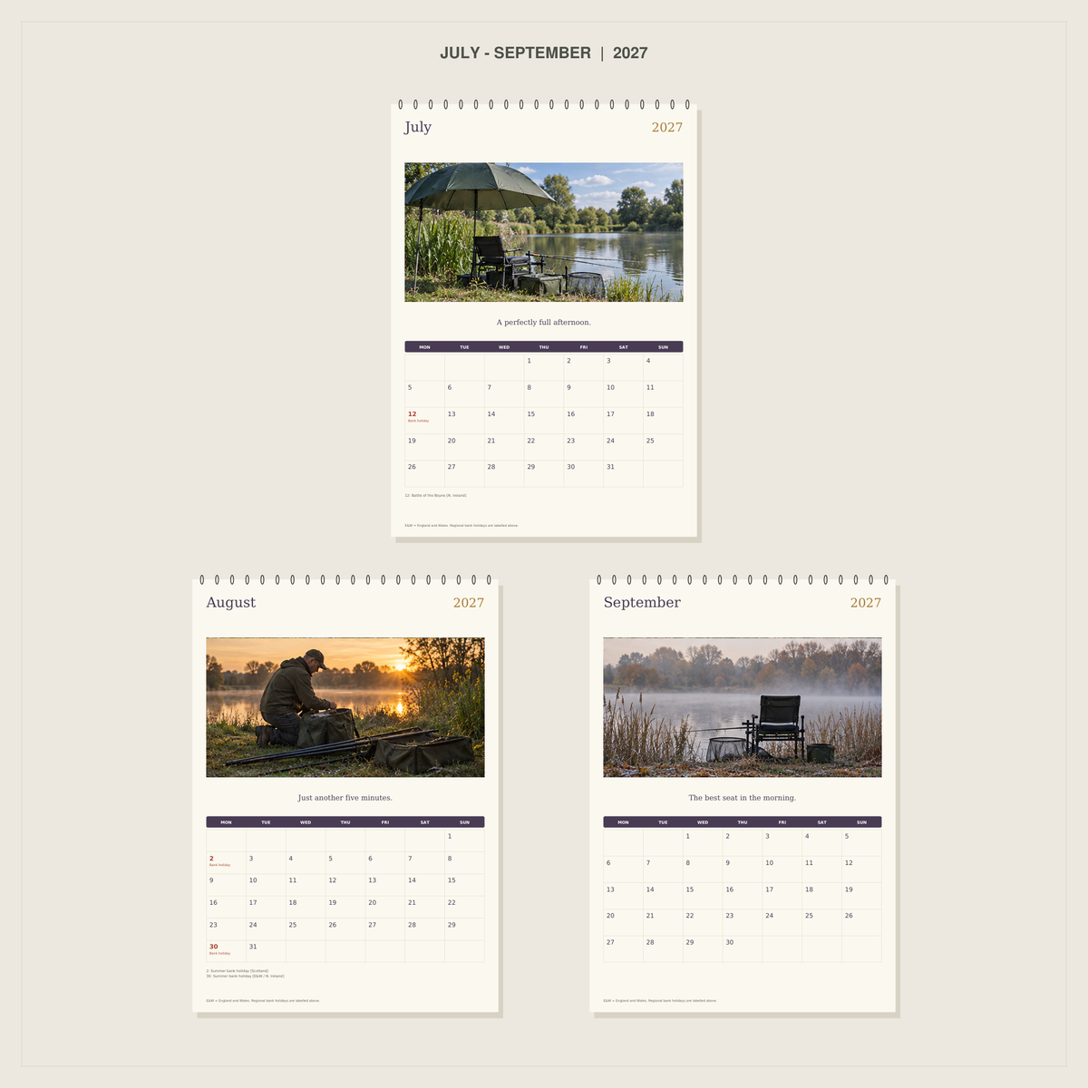 🔥The Peg Is Booked - 2027 A4 Wall Calendar