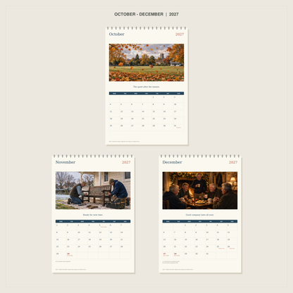 🔥Tea at the Boundary - 2027 A4 Wall Calendar