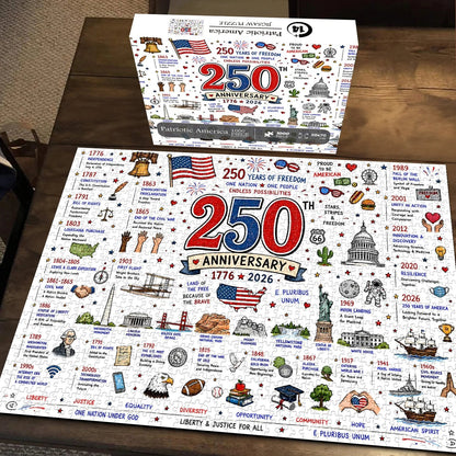 🧩 Patriotic America Jigsaw Puzzle 1000 Pieces 🎁