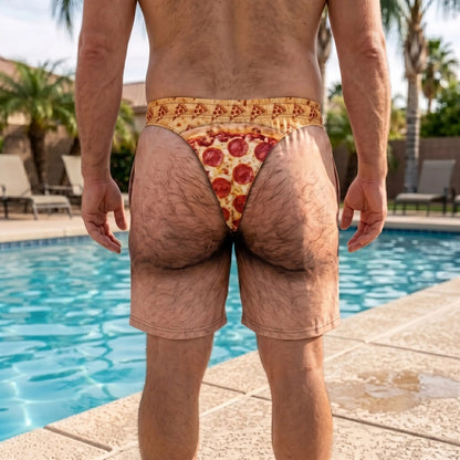 The "Cheeky Commando" Novelty Prank Swim Trunks – Guaranteed to Cause Double-Takes!