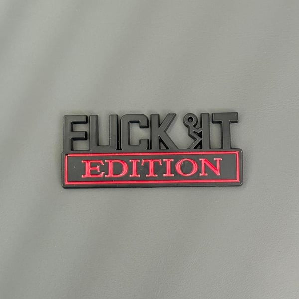 FUCK IT Edition Emblem/Old Man Edition Car Emblem(2pcs)