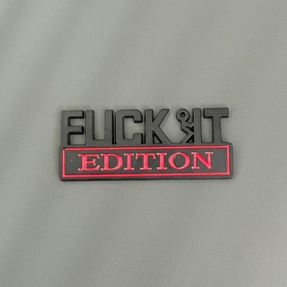 FUCK IT Edition Emblem/Old Man Edition Car Emblem(2pcs)
