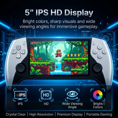 🎄Christmas Sale 🎁Retro Handheld Game Console with HD 5-inch IPS Screen over 20,000 Games