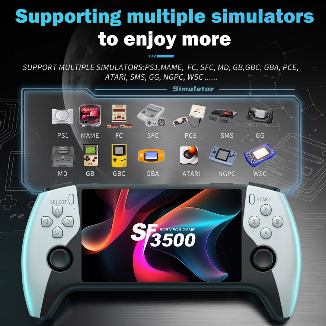 🎄Christmas Sale 🎁Retro Handheld Game Console with HD 5-inch IPS Screen over 20,000 Games
