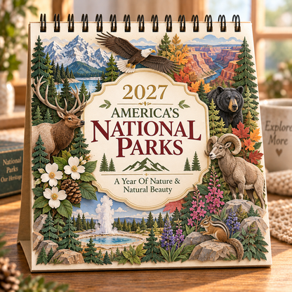 🏞️ 2027 America’s National Parks & Wildlife Wall Calendar