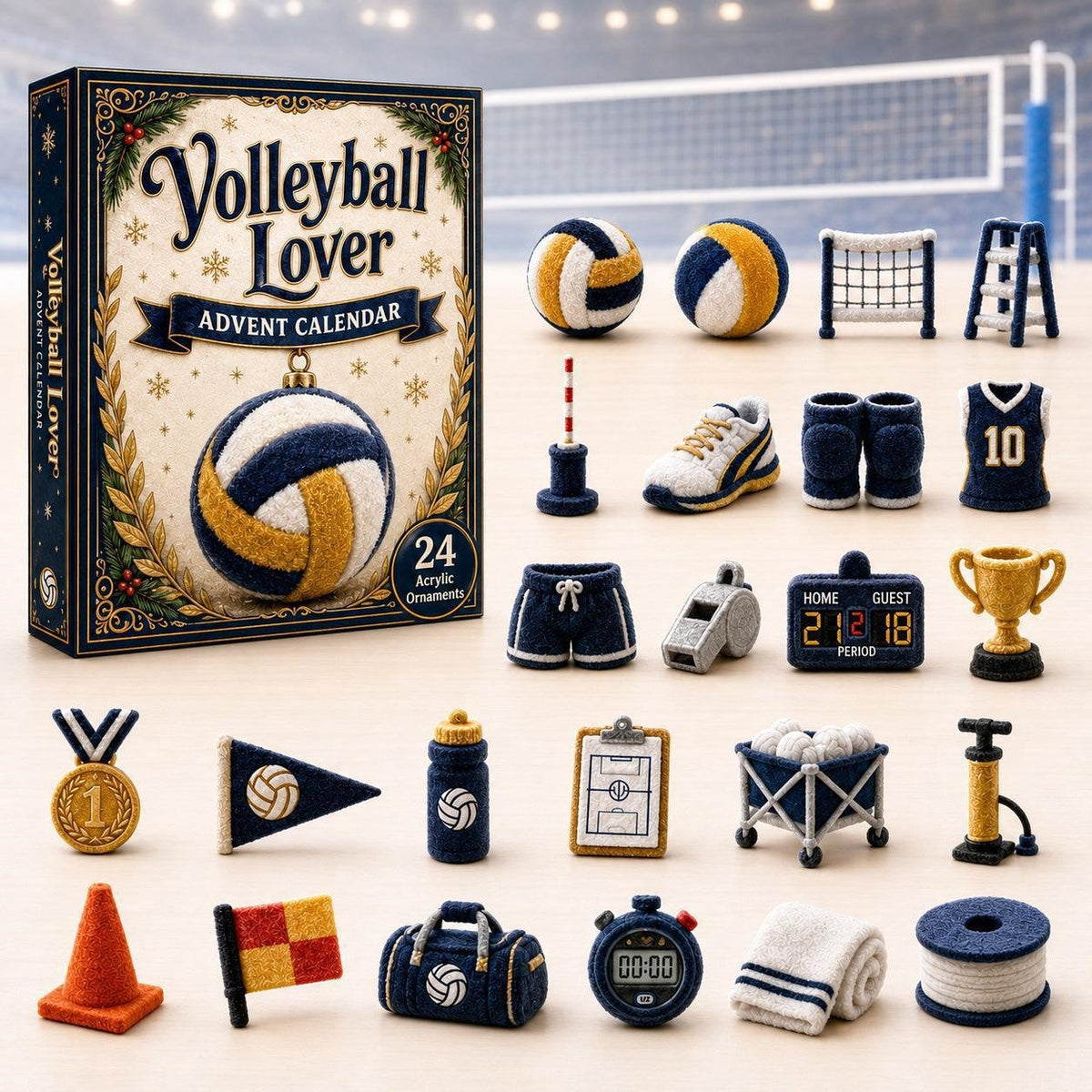 Sports Advent Calendar 2026 – 24 Acrylic Charms