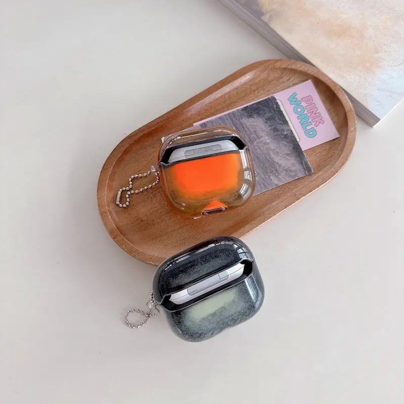 ✨ Luminous Liquid Sand AirPods Case – Durable & Shock-Resistant