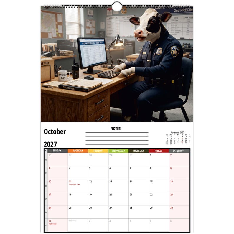 Funny Cows Wall Calendar 2027