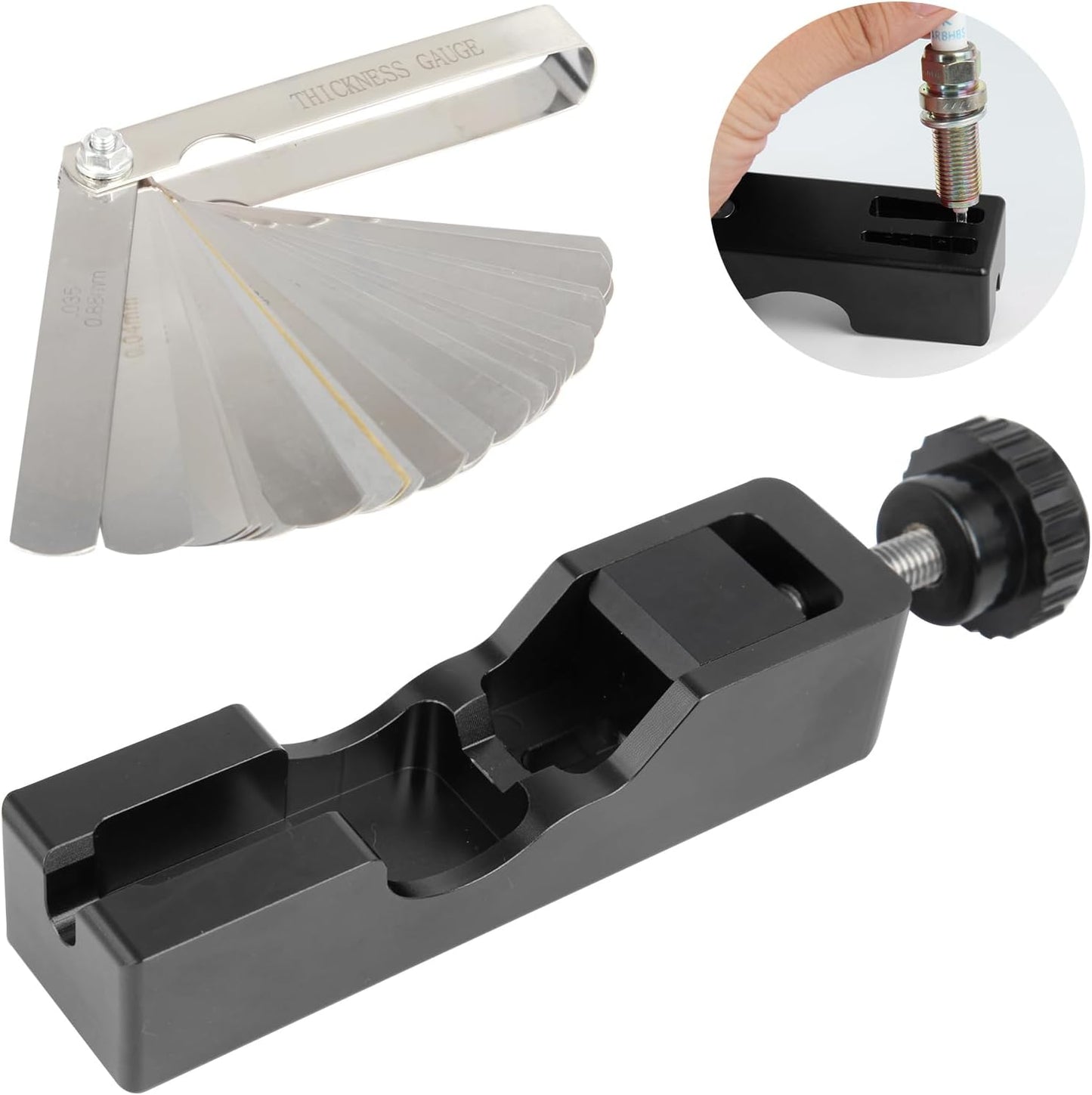 🛠️Spark Plug Gap Tool with Feeler Gauge