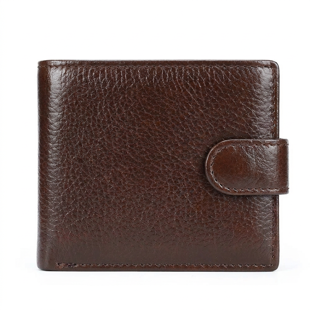VINTAGE Top Grain Leather Bi-Fold Wallet – Classic Design, Ample Storage