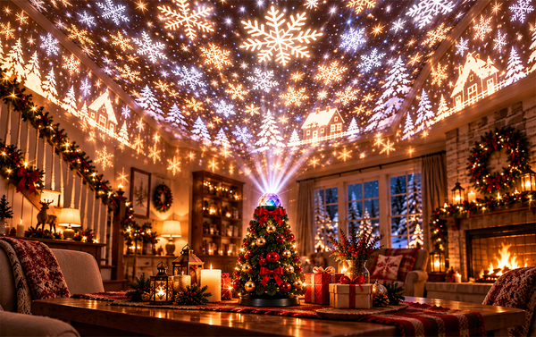 3D Falling Snowflakes
