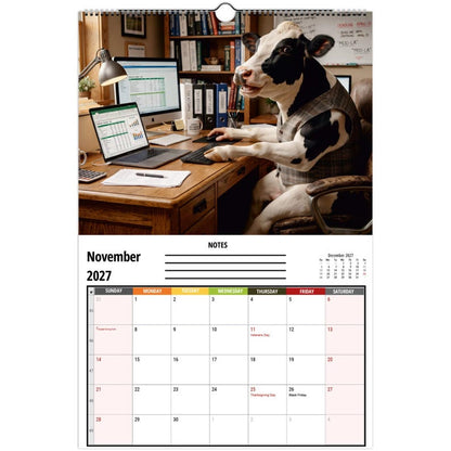 Funny Cows Wall Calendar 2027