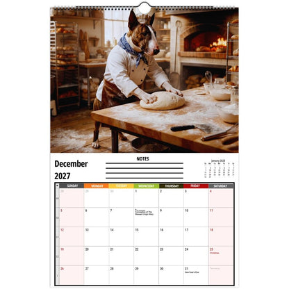 🤣Bull Terriers at Work 2027 Wall Calendar – 12 Months of Professional Puppy Chaos