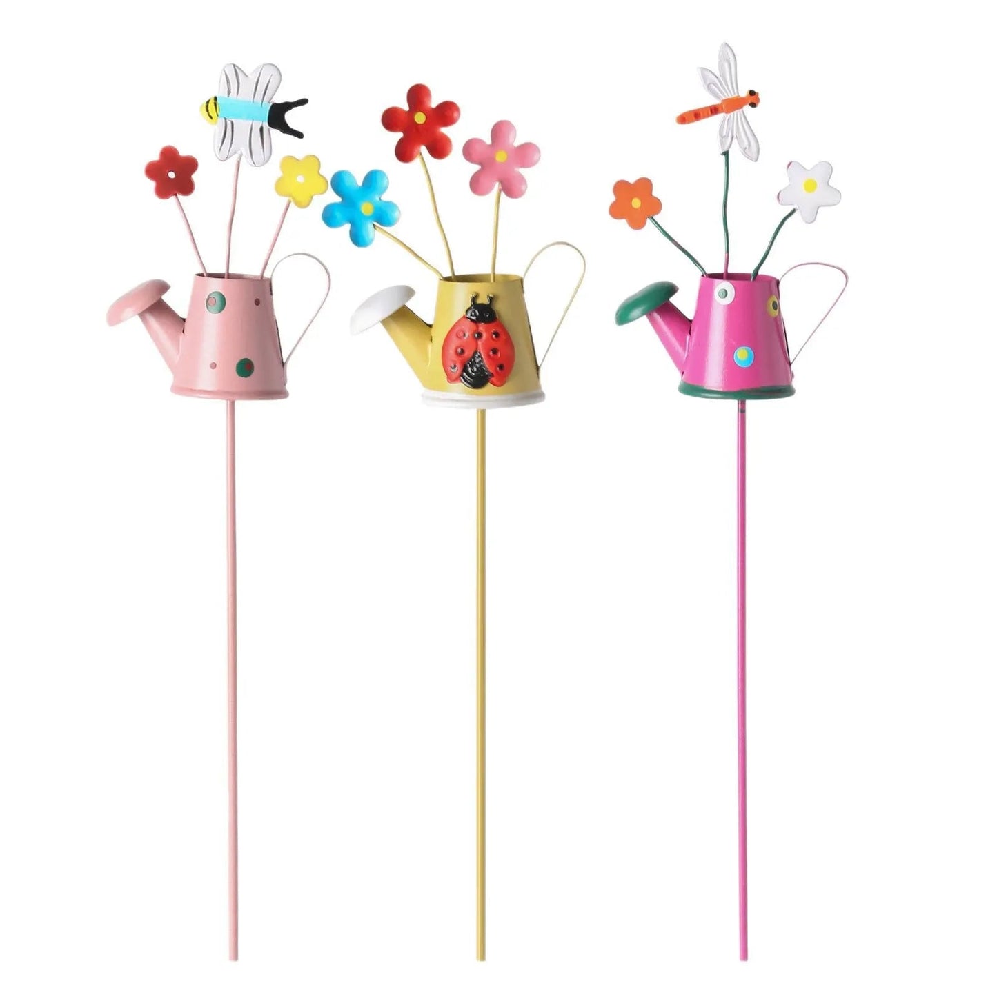 🪴Set of 3 Metal Flower Pot Garden Stakes