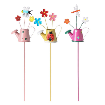 🪴Set of 3 Metal Flower Pot Garden Stakes