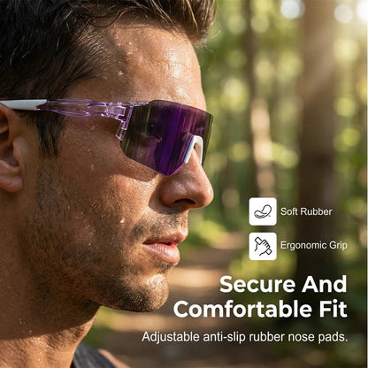 🕶️ Oversized Shield Sports Sunglasses – High-Performance Eye Protection for Outdoor Action