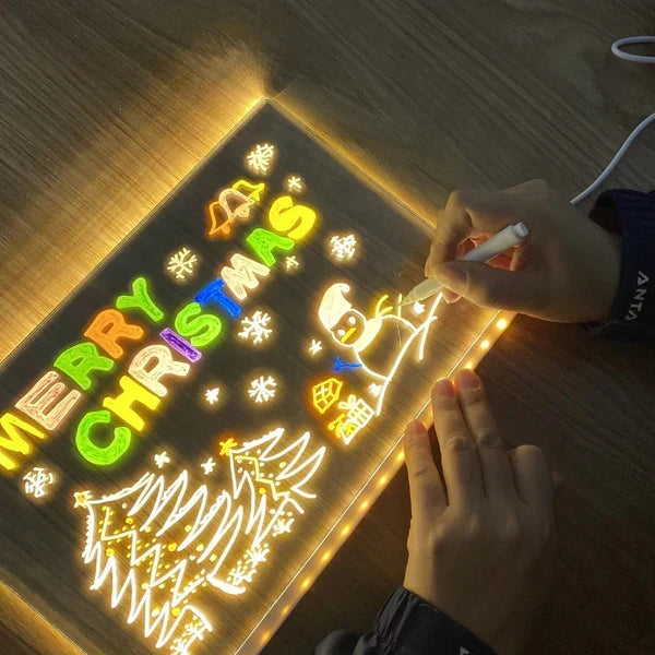 ✨LAST WEEK SPECIAL PRICE: ￡9.99!!⏳🎨Luminous Led Drawing Board For Children