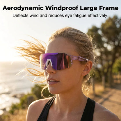 🕶️ Oversized Shield Sports Sunglasses – High-Performance Eye Protection for Outdoor Action