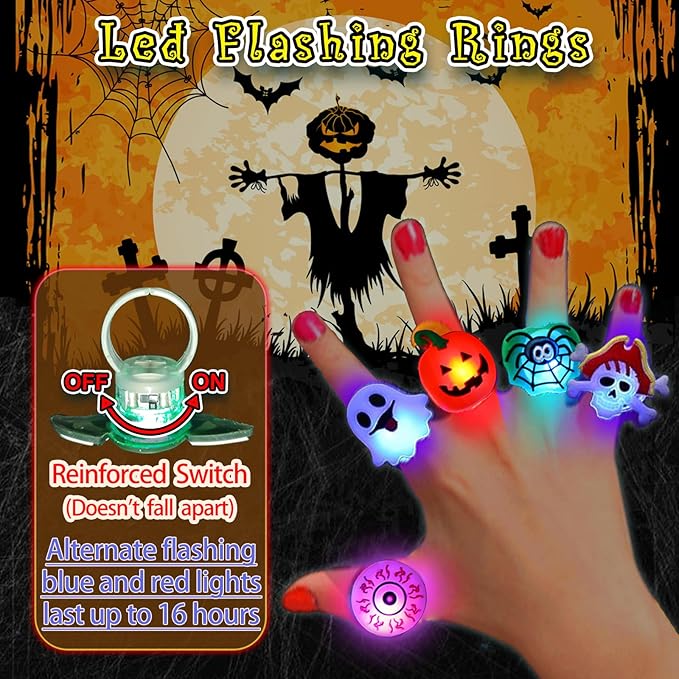 🎁LED Light Halloween Glowing Ring