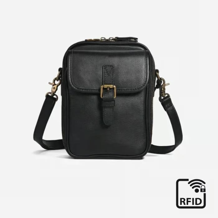 Crossbody Leather RFID Bag