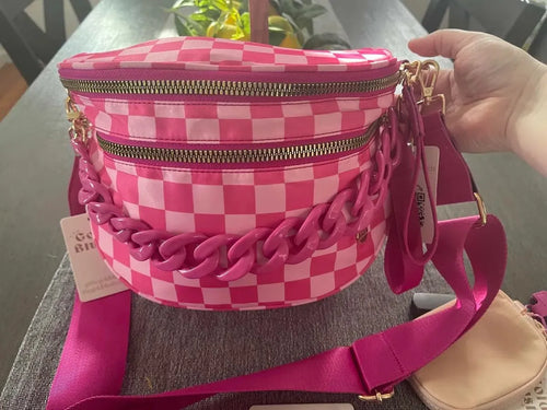 🎁💕Hot sale 49% OFF9👜Checkered Crossbody Bum Bags