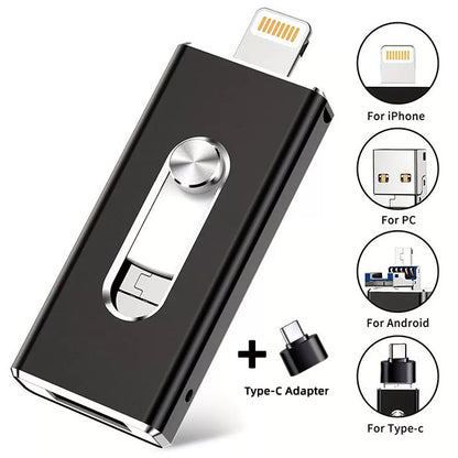 🌟High-capacity 3-in-1 USB flash drive