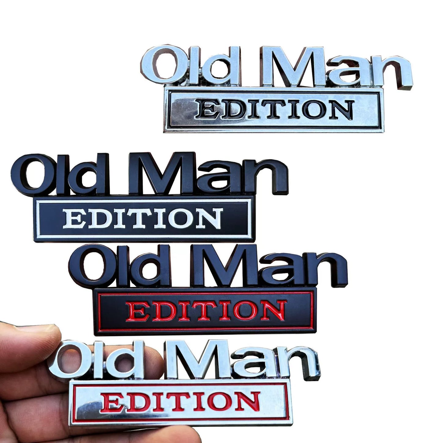 FUCK IT Edition Emblem/Old Man Edition Car Emblem(2pcs)