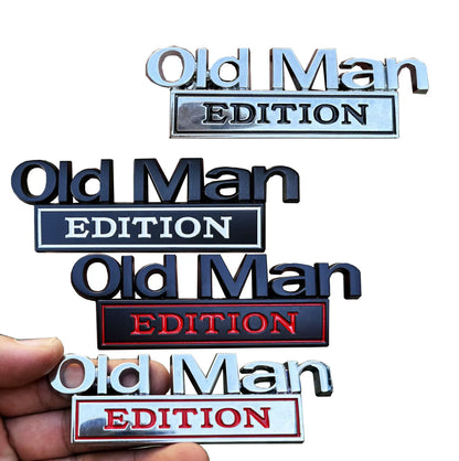 FUCK IT Edition Emblem/Old Man Edition Car Emblem(2pcs)