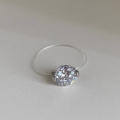 💎 The Invisible Elegance – #452 Ring ✨ Where minimalist design meets brilliant sparkle!