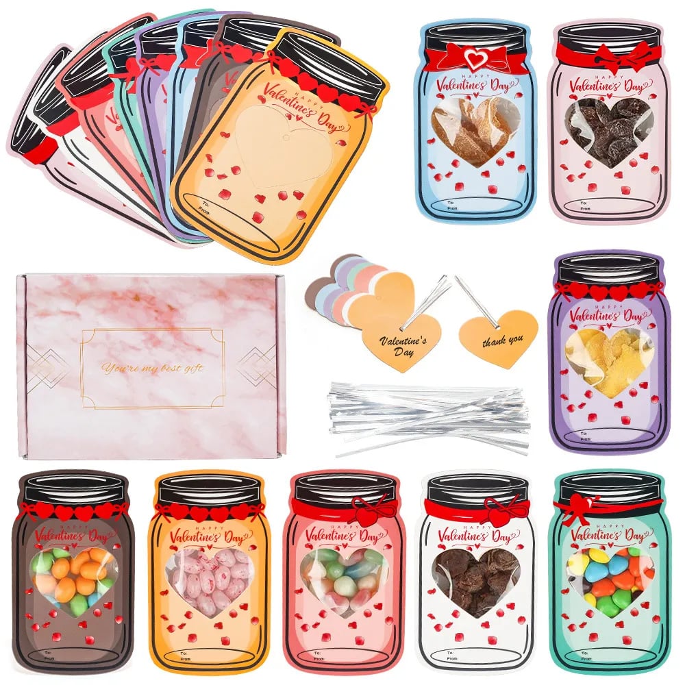 💖🍬Funny Kids Personalised Candy Valentine's Day Cards