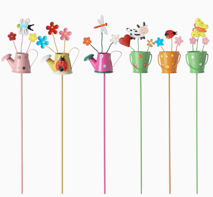 🪴Set of 3 Metal Flower Pot Garden Stakes