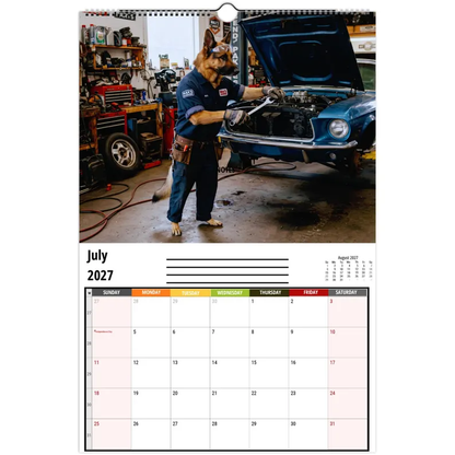Funny German Shepherds Wall Calendar 2027