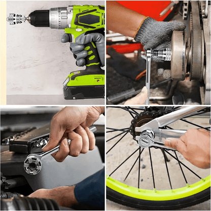 🔧 Multi-Use Socket Wrench, Durable Repair Tool for Home & Auto Maintenancedeal Father's Day Gift