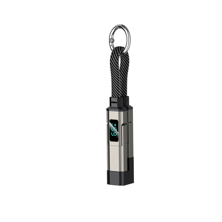🔥HOT SALE 49% OFF🔥4-in-1 Digital Display Keychain Charging Cable