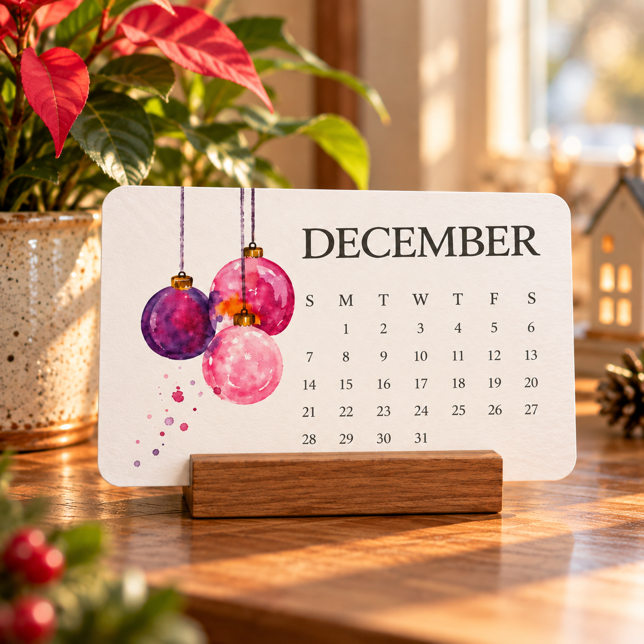 Plantable seed calendar lifestyle detail