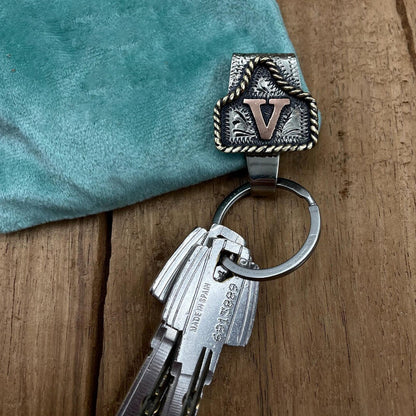 Western A–Z Initial Keychain