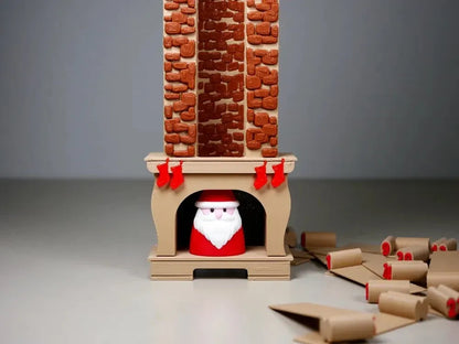 🎄Santa Chimney Advent Calendar – 24-Day Christmas Countdown🎁