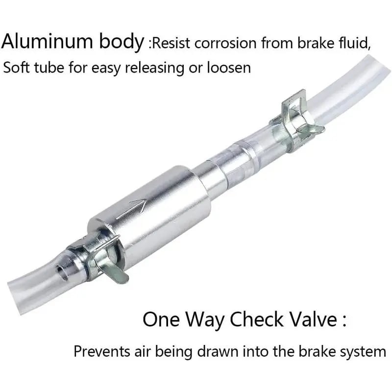 Brake Bleeder Hose One Way Check Valve
